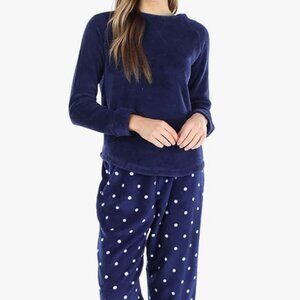 Sleepyheads NWT women's pajamas navy and white polka dot size 2X